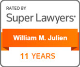 Rated by Super Lawyers | William M. Julien_11years