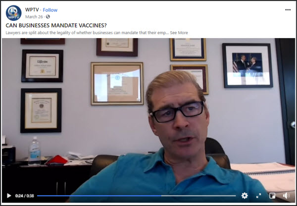 Click to view video - can an employer require you to get a vaccine